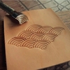 皮雕印花DIY手工浪花 钢制海波图案精雕工具 印刻皮艺装饰纹