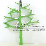 roseanne工厂玻璃钢绿树书架，收纳架名师设计可代发