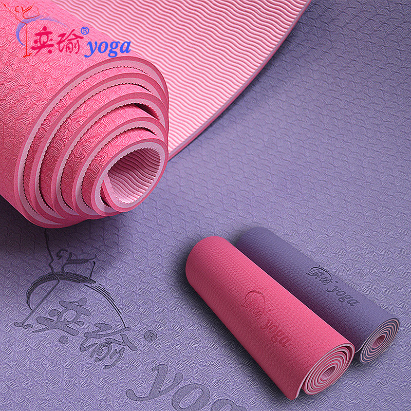 thickening TPE texture of material 8mm Yoga Mat non-slip lengthen 183cm tasteless Fitnessin the Sports/Yoga/Fitness/Fans supplies , Yoga , Yoga Mat category - from Buy2taobao.com to provide professional Taobao agent buy service