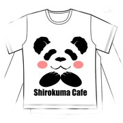 白熊咖啡厅熊猫动漫周边t恤大码白色短袖，长袖男女二次元