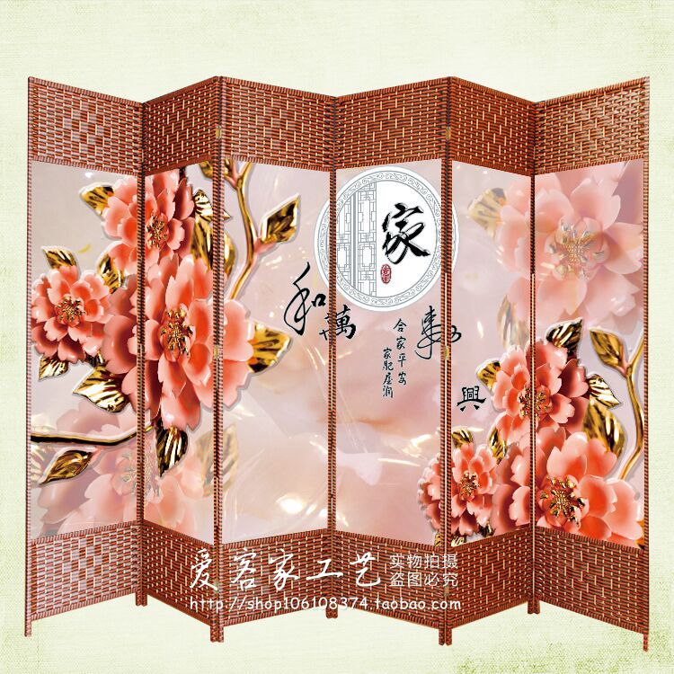 中式草编布艺家用屏风隔断时尚酒店餐厅卧室办公客厅玄关折屏特价在类目 住宅家具, 屏风/花窗, 折屏中 - 来自Buy2taobao.com提供专业的淘宝代购服务