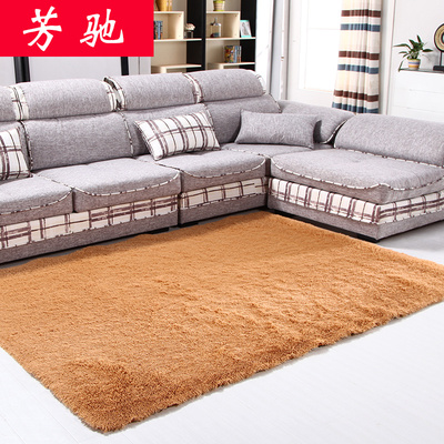 【返4元】现代加厚丝毛地毯 客厅卧室床边毯茶几垫 防滑地垫满铺
