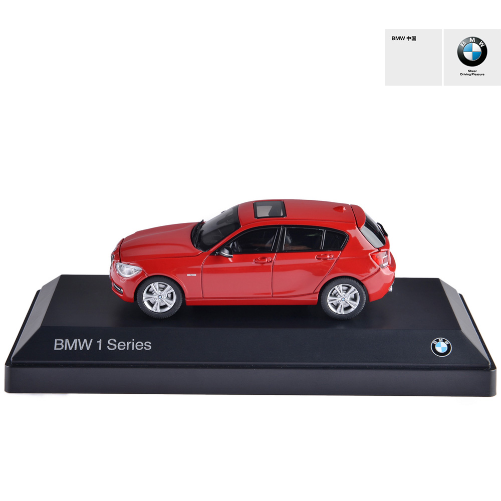 宝马/BMW官方旗舰店 BMW 1系5门版车模（F20）比例：1:43 深红色