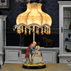 美式欧式复古陶瓷台灯，客厅卧室床头装饰台灯，公主温馨田园婚房台灯