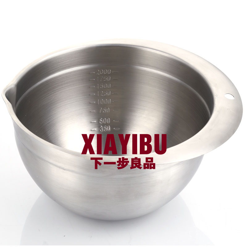 新版 XIAYIBU 打蛋盆 18/8不锈钢 倾斜嘴 带刻度 20cm 2.8L没盖子|ruв категории кухня/посуда, барбекю/выпечка утварь, выпечка diy приборов, Другие выпечки приборов - от Buy2taobao.com для оказания профессиональной услуги покупки агента Taobao