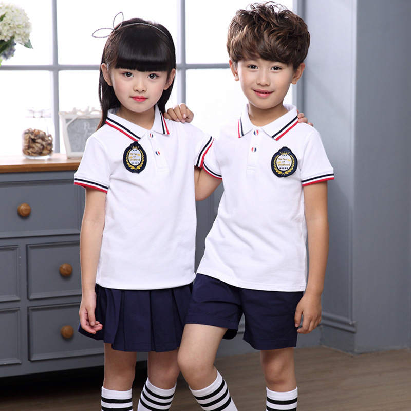 全棉六一幼儿园园服夏季中小学生校服短袖套装表演合唱服老师可穿|ruв категории Детская одежда, школьная форма/школьную форму настройки - от Buy2taobao.com для оказания профессиональной услуги покупки агента Taobao