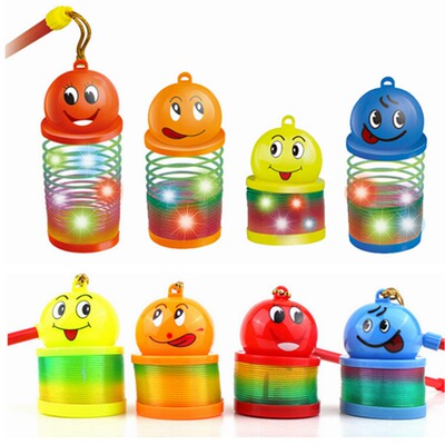 厂价卡通 儿童益智多功能 发光彩虹圈 灯笼 地摊热卖玩具 千层圈