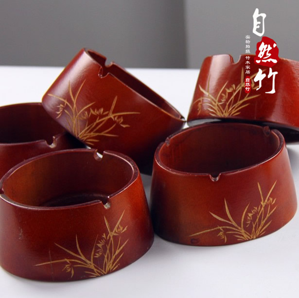 高档刻花竹子烟灰缸 茶楼宾馆酒店烟具用品复古烟缸 时尚创意|ruв категории фестиваль товаров/подарок, творческие подарки, мода пепельница - от Buy2taobao.com для оказания профессиональной услуги покупки агента Taobao