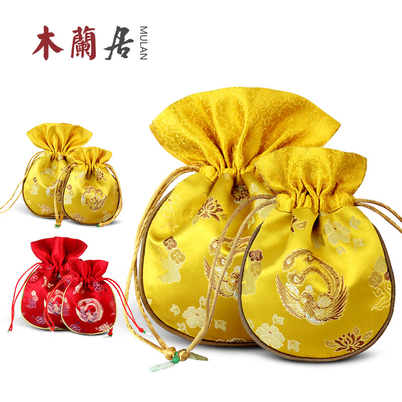 木兰居真丝锦囊首饰刺绣荷包袋 丝绸龙凤宝宝胎发袋 佛珠手串锦袋在类目 饰品/流行首饰/时尚饰品新, 首饰收纳, 首饰袋中 - 来自Buy2taobao.com提供专业的淘宝代购服务