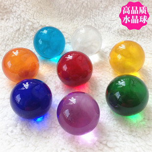 30mm-50mm水晶玻璃球k9高品质水晶球工艺装饰球，彩色水晶造景