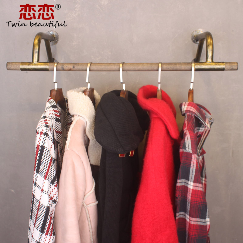 couture Display rack coat hanger Iron art Retro goods shelves solid wood couture Wall hanging Clothes hanger Clothes hangerin the Business/Office Furniture , Clothing store furniture , Clothing display category - from Buy2taobao.com to provide professional Taobao agent buy service