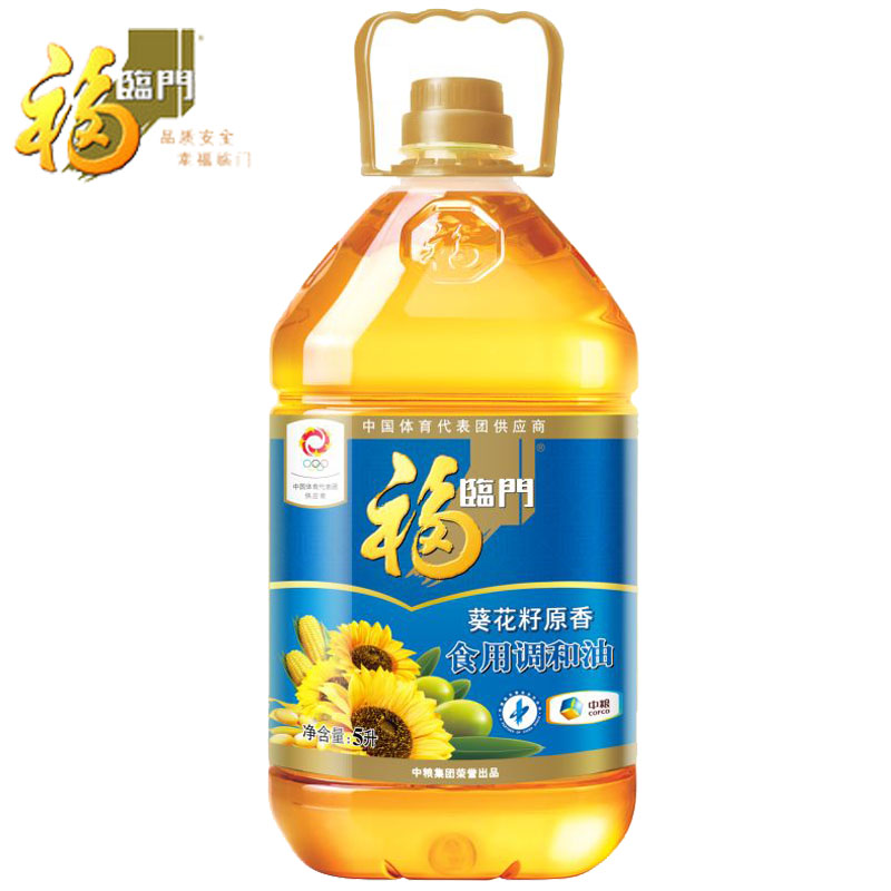 【天猫超市】福临门 葵花籽原香食用调和油  5L/瓶 中粮出品！