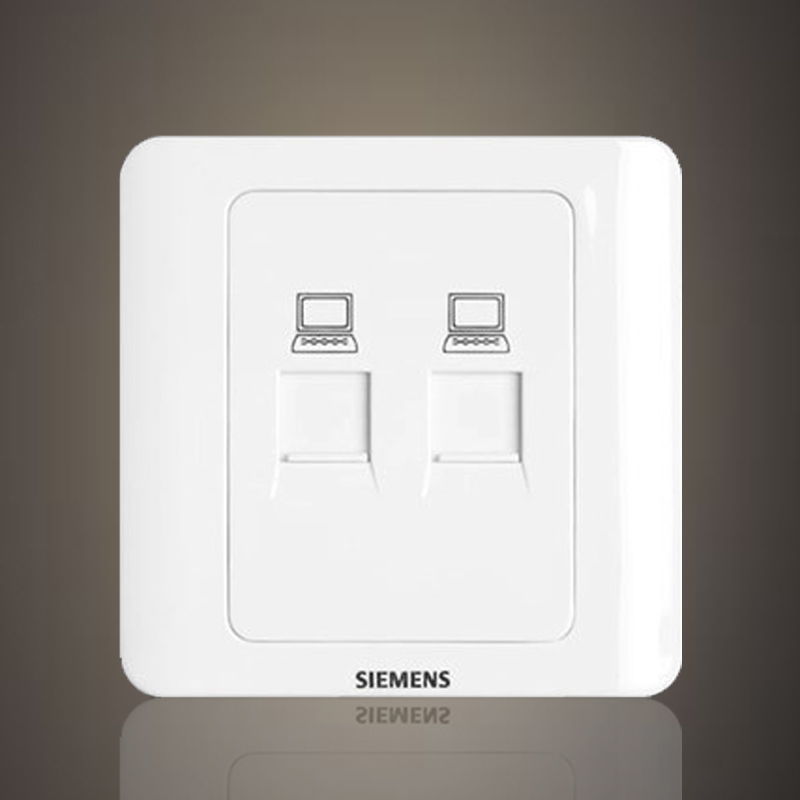 西门子开关插座面板双网口双网线双网络远景雅白二位双电脑插座在类目 电子/电工, 插座, 电脑插座中 - 来自Buy2taobao.com提供专业的淘宝代购服务