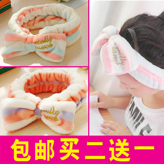 韓版可愛賣萌小清新大蝴蝶結束發帶 洗臉發帶面膜化妝束發帶發箍在類目 家庭/個人清潔工具, 個人洗護清潔用具, 束髮帶中 - 來自Buy2taobao.com提供專業的淘寶代購服務
