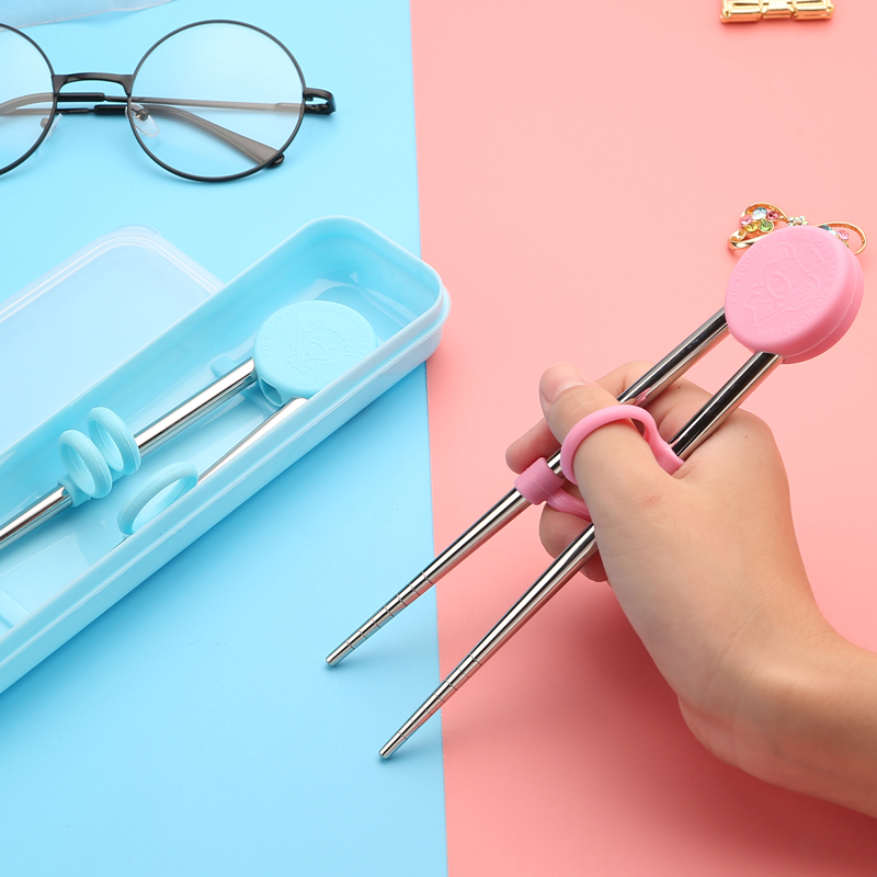 304 children Learning chopsticks Cartoon Stainless steel Practice chopsticks Infants Early education train tableware baby Correctin the Tableware , Tableware , Chopsticks category - from Buy2taobao.com to provide professional Taobao agent buy service