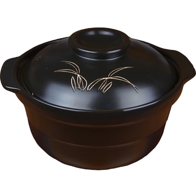 标题优化:汤锅砂锅陶瓷 8.5 2200ml 锂瓷煲 深煲  汤锅 炖锅 煲汤 黑色