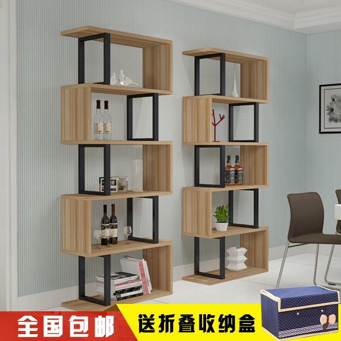 Simple bookshelf Combination racks Creative bookcase Modern simplicity Living room partition Entrance Wood Display rackin the Residential furniture , Shelf , Shelf/Shelf category - from Buy2taobao.com to provide professional Taobao agent buy service