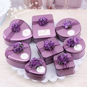 结婚马口铁喜糖盒子创意，个性喜糖盒铁盒，欧式婚礼糖盒婚庆结婚糖盒