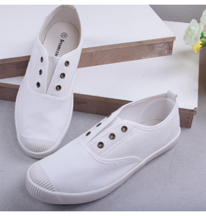 韩国舒适小白鞋休闲运动鞋学生低帮平底球鞋，春秋水洗帆布板鞋子女