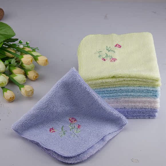 Chinese knot Pure natural Bamboo fiber Embroidered towel Circle 100% bamboo 30*30 First grade 5014in the Home Daily , Towel/Bath towel/Bathrobes , Towel/Handkerchief category - from Buy2taobao.com to provide professional Taobao agent buy service