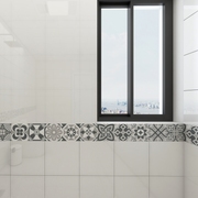 V洗手间卫生间瓷砖腰线贴纸防水墙贴自粘S厨房地脚线装饰掌柜
