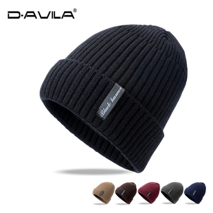 毛线帽秋冬季男女时尚套头帽，韩版潮加绒加厚针织帽，保暖帽包头帽子