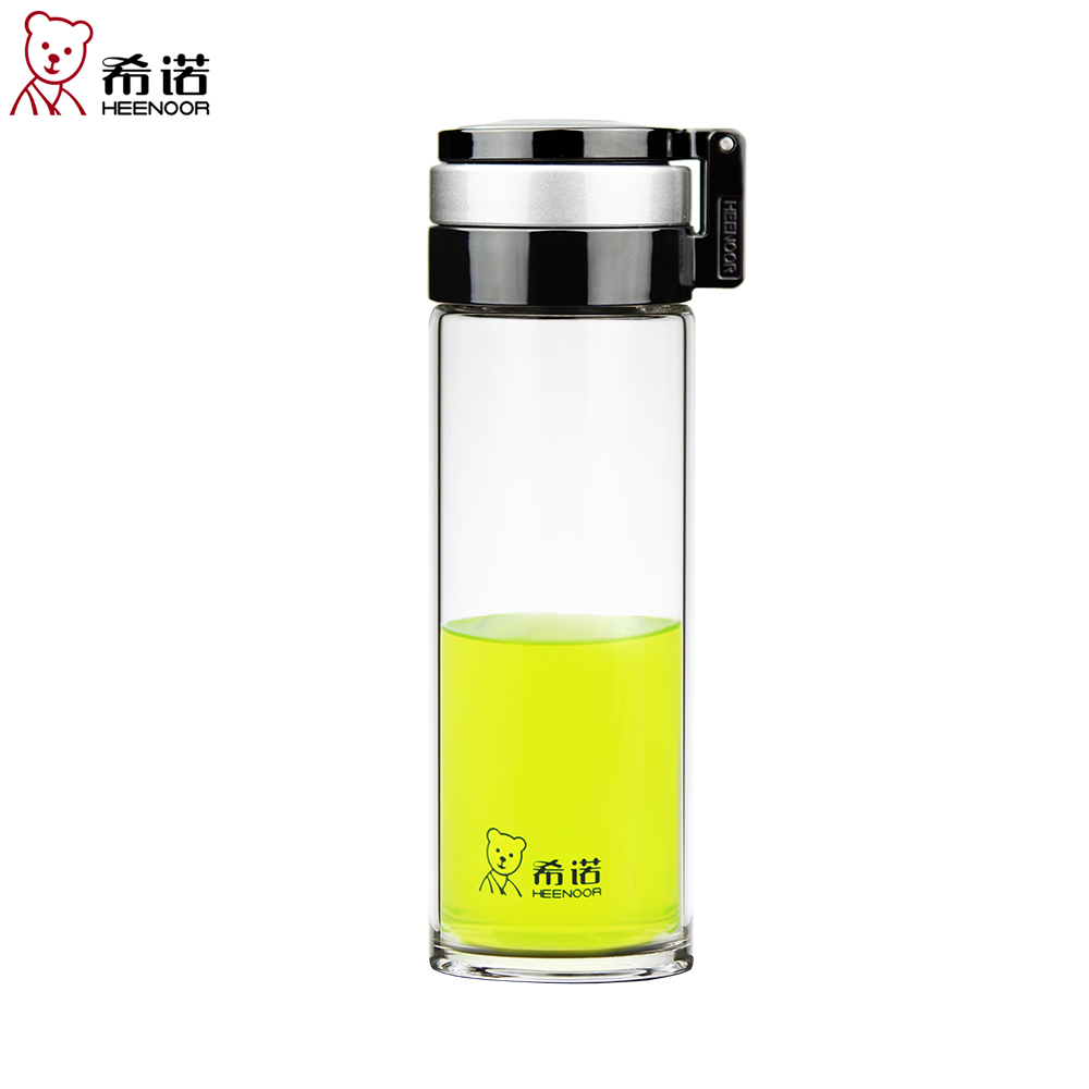 希诺单层玻璃杯带盖便携大容量创意水杯子户外运动玻璃泡茶杯过滤在类目 餐饮具, 杯子/水杯/水壶, 玻璃杯中 - 来自Buy2taobao.com提供专业的淘宝代购服务