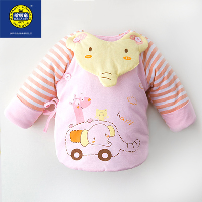 0-3个月新生儿棉衣男婴儿衣服加厚冬装棉衣女