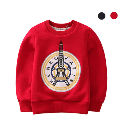 童装冬装清仓男童加绒卫衣套头加厚t恤儿童打底衫中大童韩版