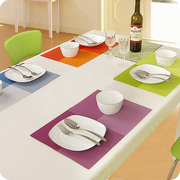 高档长方形pvc餐垫餐桌，垫隔热垫欧式西餐垫盘垫碗垫杯垫防滑多款