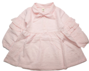 乐天BABY*1-6岁女童粉红梭织全棉小立领套头衬衫裙衬衣娃娃衫