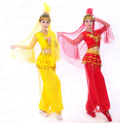 新疆舞蹈服装维吾尔族少数民族舞，台服印度舞，肚皮舞演出服饰女成人