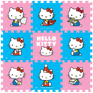 Meitoku明德HELLO KITTY EVA拼图凯蒂猫泡沫地垫卡通婴儿童爬行垫