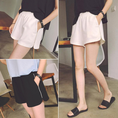 2016夏季新款宽松显瘦阔腿短裤韩版高腰雪纺休闲热裤大码女装学生