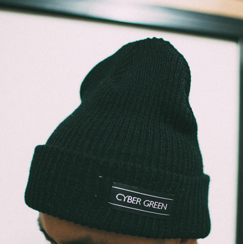 CyberGreen BASIC 黑色毛线帽beanie