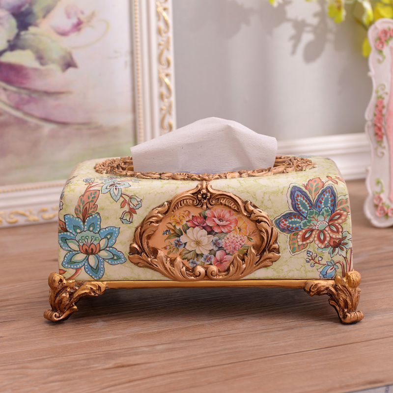 high-grade resin Carved European Tissue Box Luxurious Retro Home Furnishing decoration Napkin box Fashion creative Special Offerin the Home accessories , Decorative items , Decorative Tissue Box category - from Buy2taobao.com to provide professional Taobao agent buy service