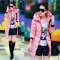 上下架计划:冬装新款韩版羽绒棉服女中长款修身棉衣冬季外套女加厚棉袄2014潮