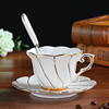 骨瓷咖啡杯套装，欧式陶瓷杯英式下午茶茶具花，茶杯家用红茶杯