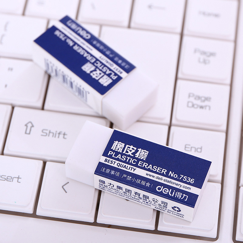 得力7536橡皮擦 考试橡皮 美术 学生橡皮擦 白色小橡皮|ruв категории электронный словарь/электрический бумажных книг/канцелярские принадлежности, повседневной школьных принадлежностей, ластик - от Buy2taobao.com для оказания профессиональной услуги покупки агента Taobao
