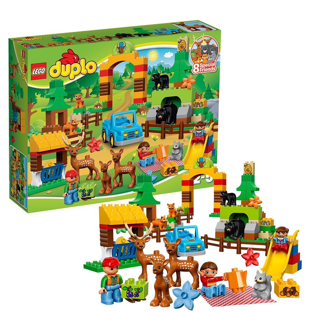 乐高得宝10584森林主题：野生公园LEGO Duplo 积木大颗粒玩具