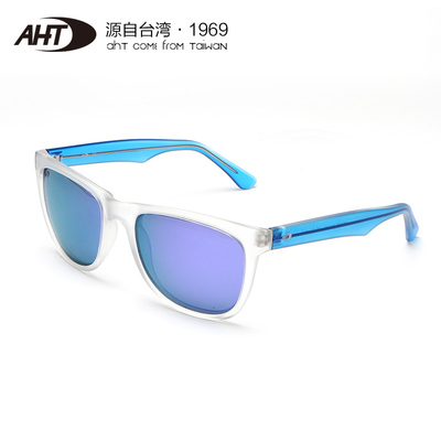 AHT炫彩墨镜男女 彩膜太阳镜大框蛤蟆镜 前卫个性潮款高清偏光镜