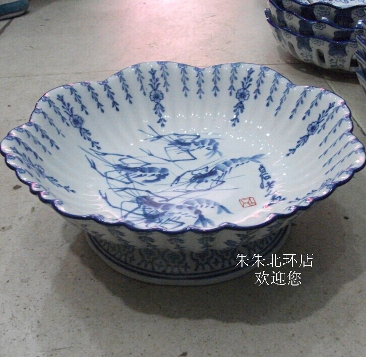 景德镇陶瓷器 青花瓷欧式手绘水果盘 时尚创意家居干果盘零食盘在类目 家居饰品, 装饰器皿, 果盘/果篓中 - 来自Buy2taobao.com提供专业的淘宝代购服务