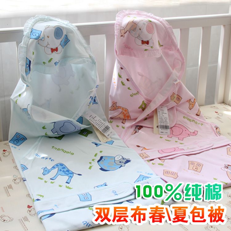 清仓 新生婴儿儿襁褓包布巾初生裹巾纯棉抱被春夏季薄款抱毯包被在类目 床上用品, 儿童床品, 抱被中 - 来自Buy2taobao.com提供专业的淘宝代购服务