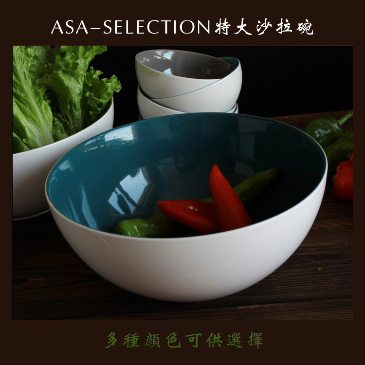 大沙拉碗 陶瓷餐具 搅拌碗深碗 10寸大号汤碗|msdalam kategori pinggan mangkuk, pinggan mangkuk, Bowl - dari Buy2taobao.com untuk memberikan perkhidmatan ejen Taobao profesional membeli