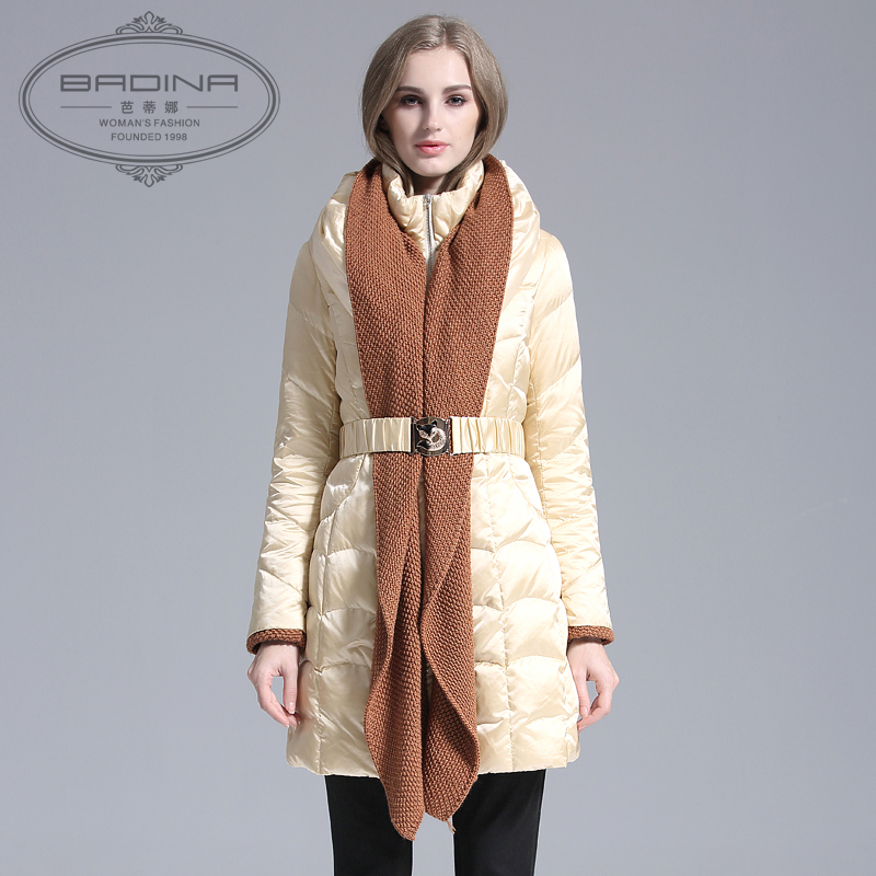 正品打折芭蒂娜冬装新品欧美大牌时尚围巾领中