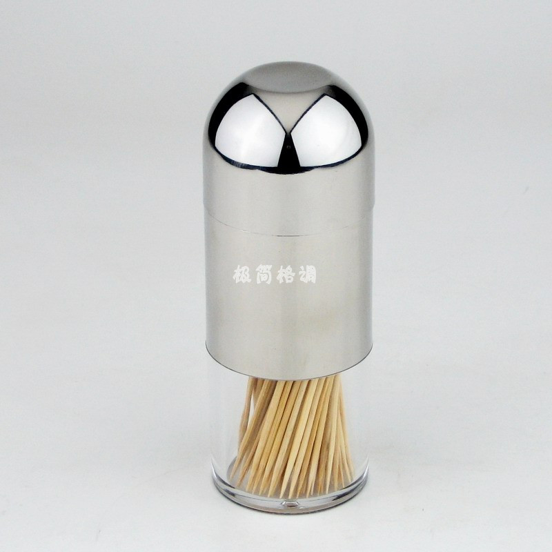 不锈钢牙签筒 欧式时尚创意高档牙签盒牙签罐牙签瓶 家用调味罐在类目 收纳整理, 家庭收纳用具, 收纳罐, 牙签筒中 - 来自Buy2taobao.com提供专业的淘宝代购服务