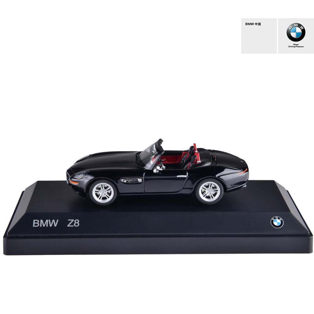 宝马/BMW官方旗舰店 BMW Z8车模 碳黑色 创意礼品  比例1:43