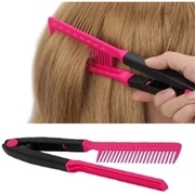 美发梳子v形美发梳直发卷发，造型梳夹板，梳发型修剪工具拉直梳子