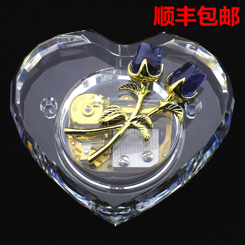雷曼士30音水晶玫瑰音乐盒千与千寻八音盒天空之城卡农生日礼物在类目 家居饰品, 装饰器皿, 音乐盒中 - 来自Buy2taobao.com提供专业的淘宝代购服务