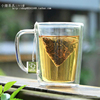 台湾宜龙茶具简约耐熱耐冷双层玻璃茶杯水杯杯子马克杯家用办公室